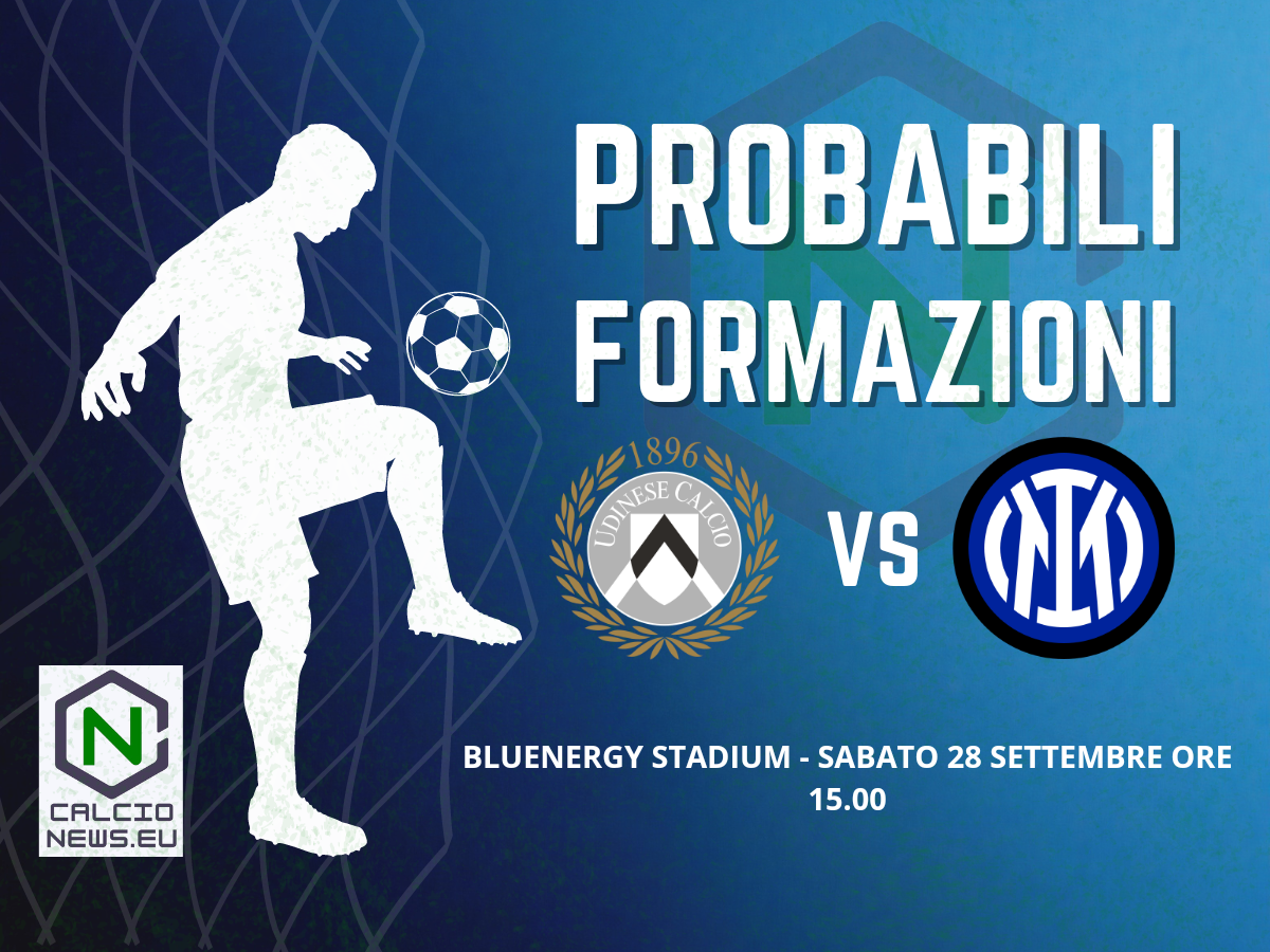 Serie A, le probabili formazioni di Udinese-Inter