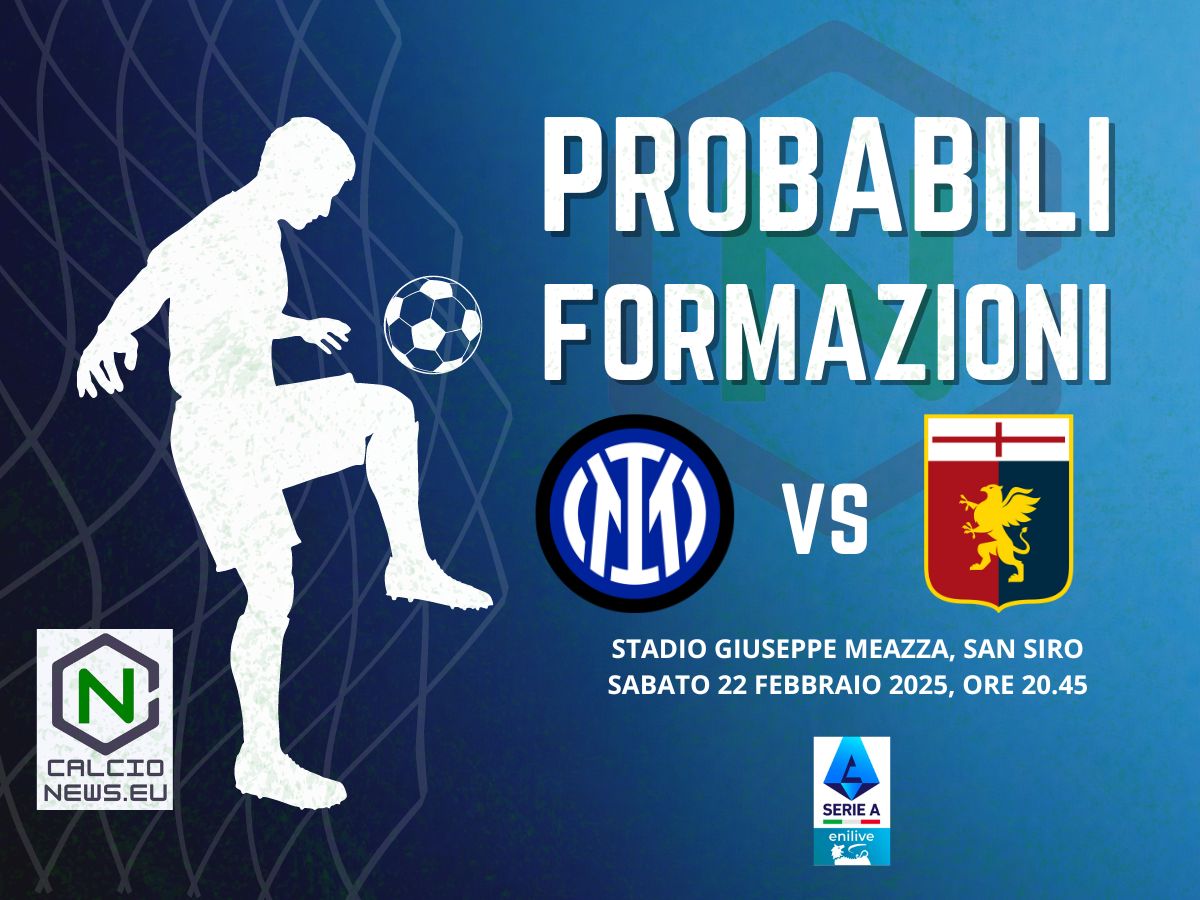 Serie A, probabili formazioni Inter Genoa: dubbio Thuram