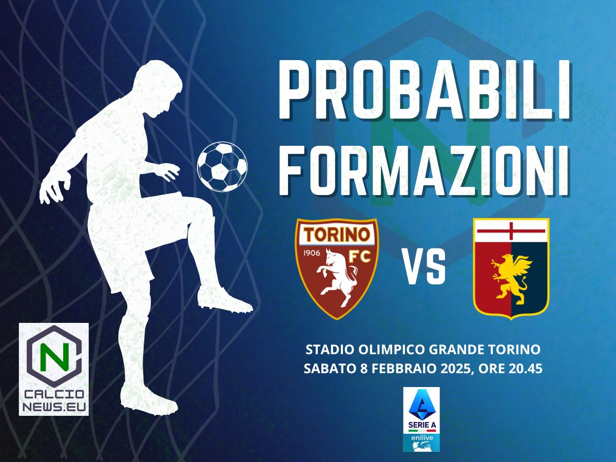Serie A, le probabili formazioni di Torino Genoa
