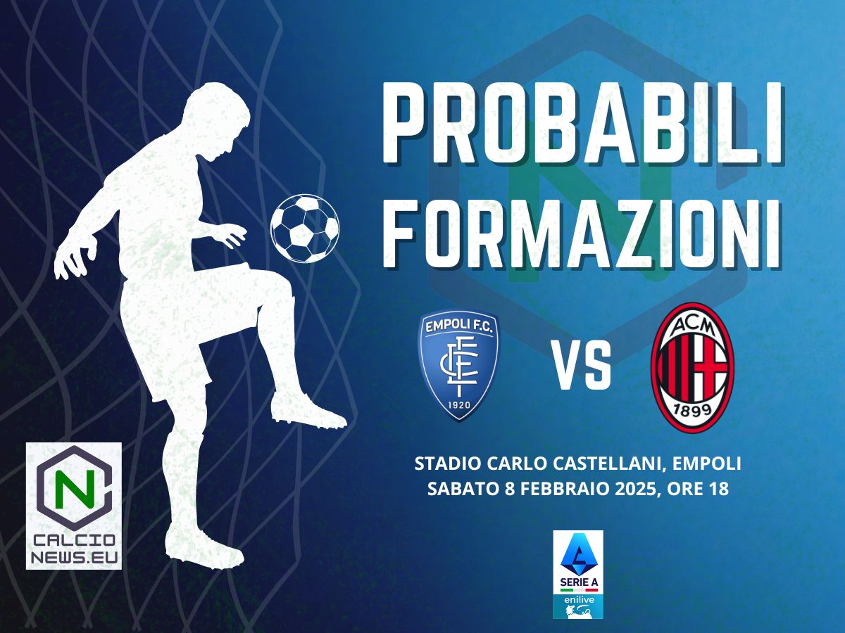 Serie A, le probabili formazioni di Empoli Milan: c’è Gimenez
