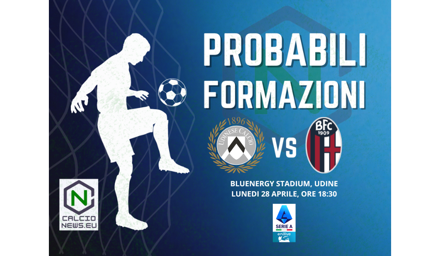 Serie A, le probabili formazioni di Udinese Bologna