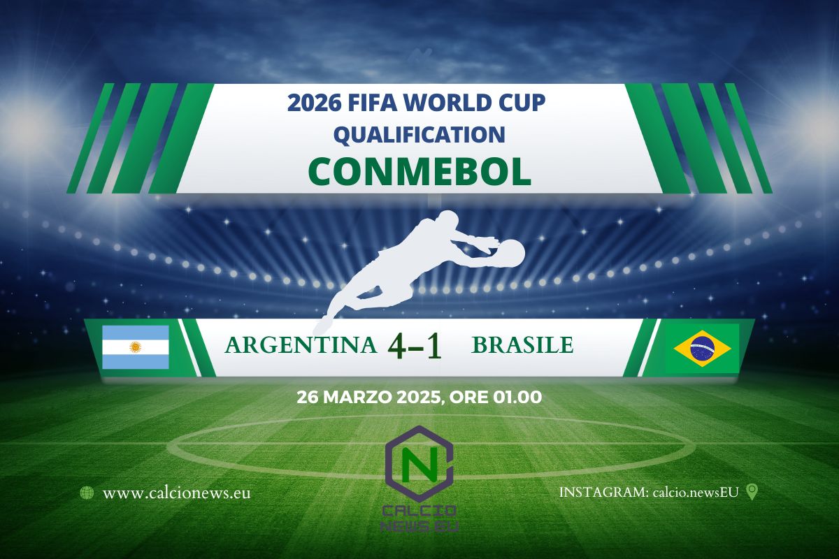 Mondiali 2026, l’Argentina umilia 4-1 il Brasile e si qualifica