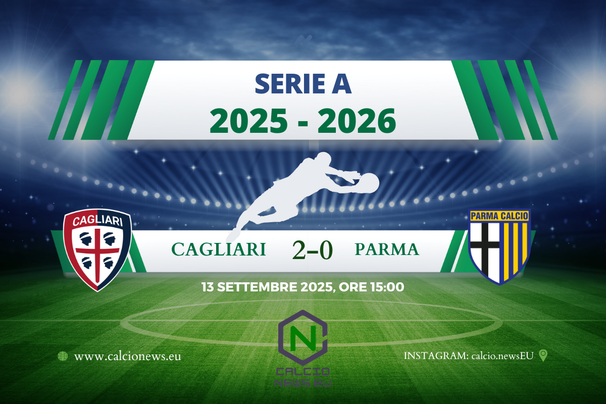 Serie A, Cagliari Parma 2-0: cadono ancora i ducali, primi tre punti per i sardi