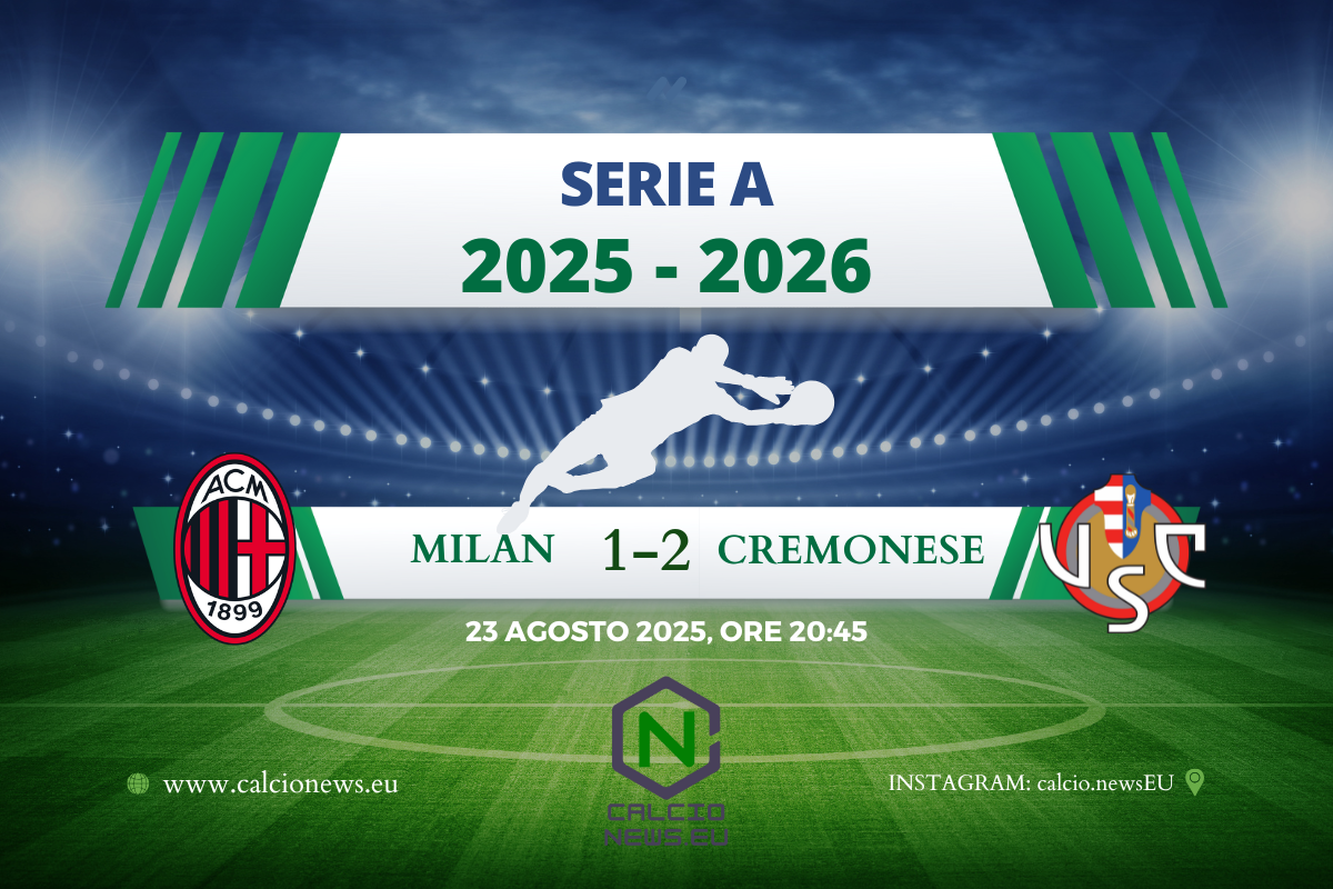 Serie A, Milan Cremonese 1-2: esordio da incubo per Allegri, rossoneri Ko a San Siro
