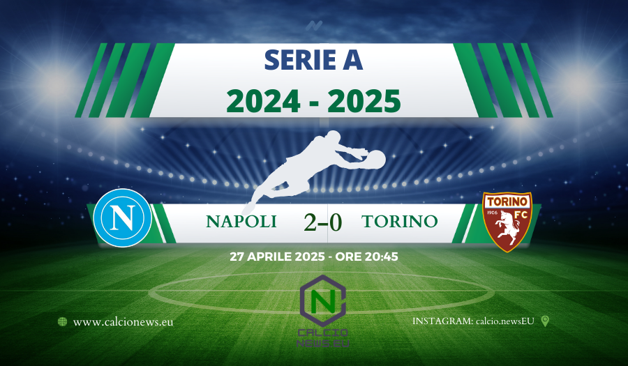 Serie A, Napoli Torino 2-0: azzurri soli in testa alla classifica