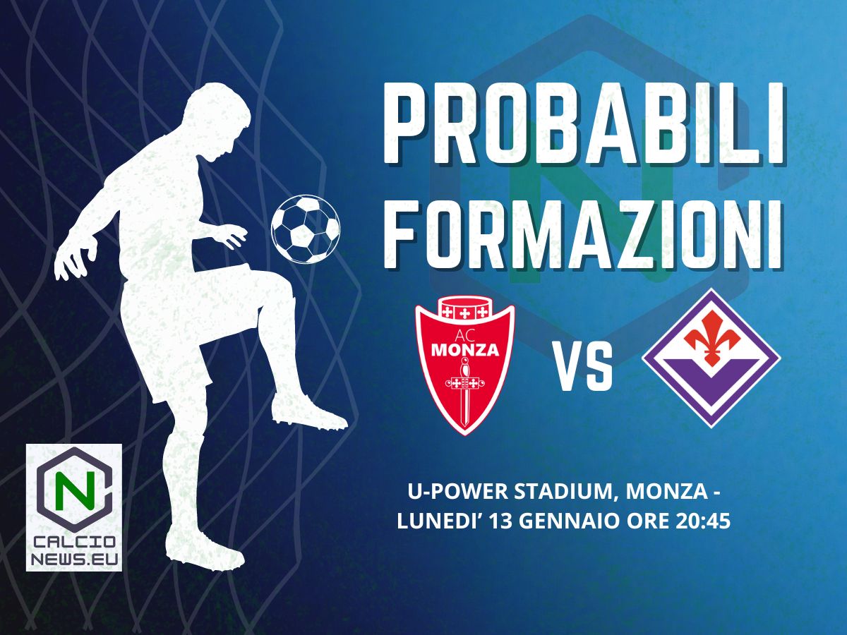 Serie A, probabili formazioni Monza Fiorentina: la scelta su Gudmundsson
