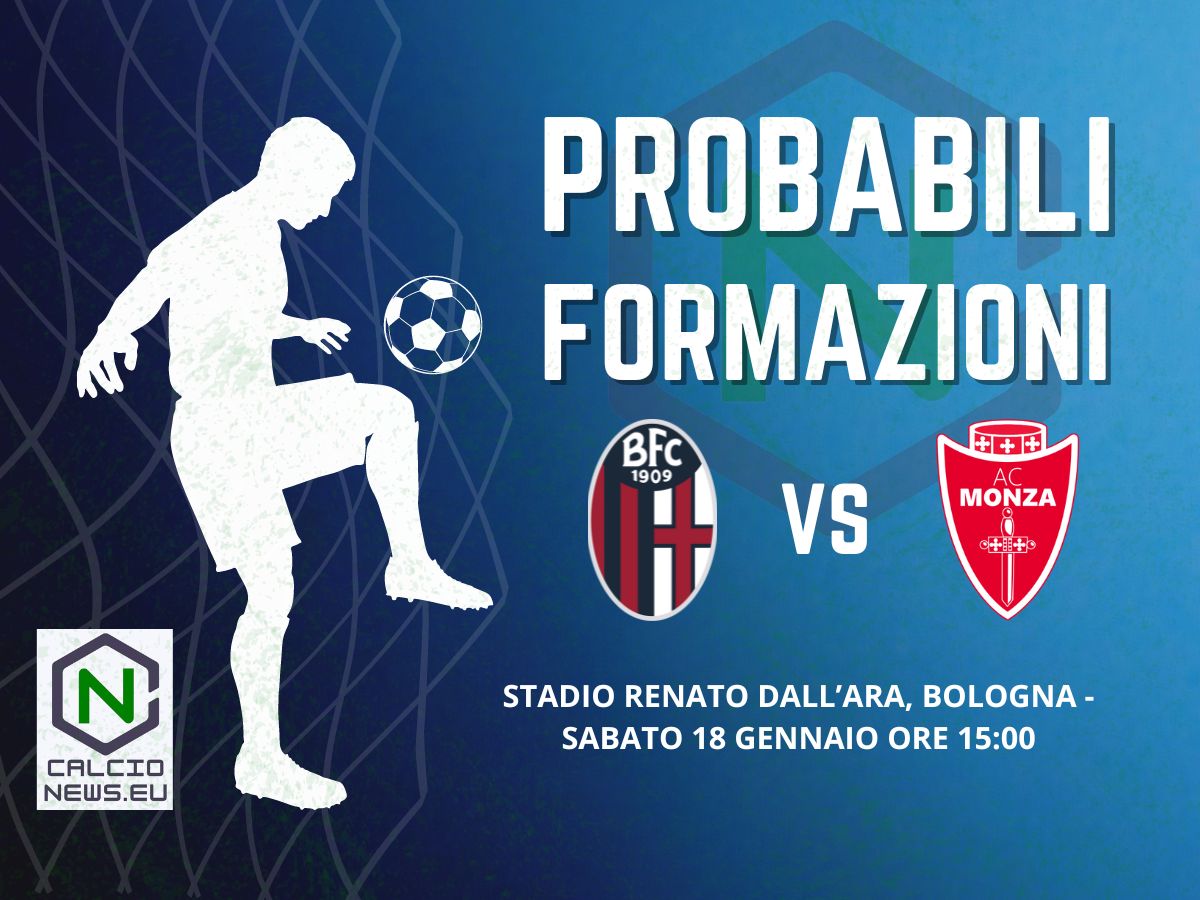 Serie A, probabili formazioni Bologna Monza: Bocchetti conferma il 4-4-2