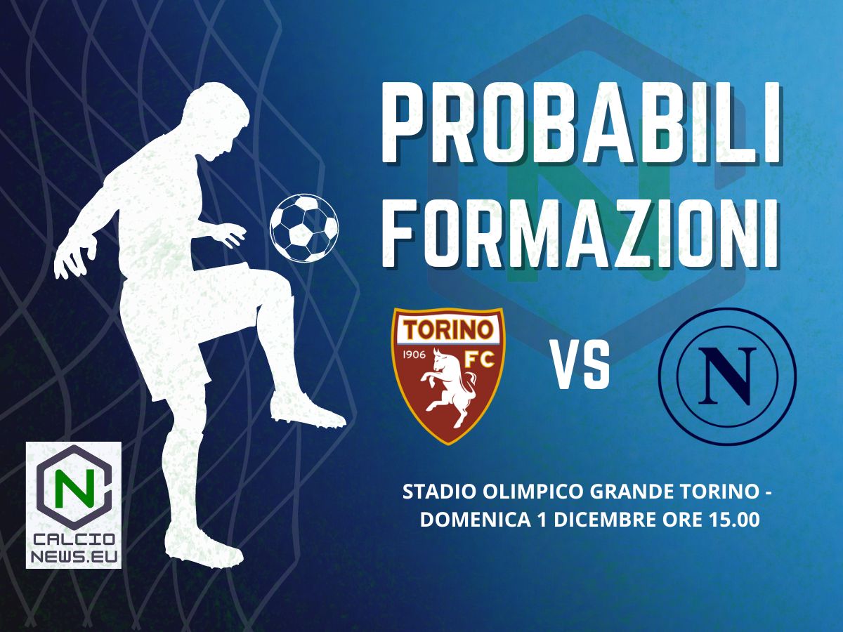 Serie A, le probabili formazioni di Torino Napoli: c’è Adams