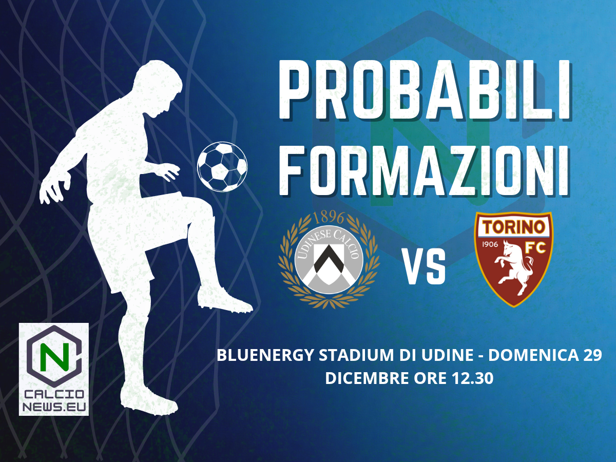 Serie A, le probabili formazioni di Udinese-Torino
