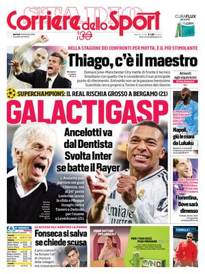 Prima pagina Corriere dello Sport (10 dicembre 2024)