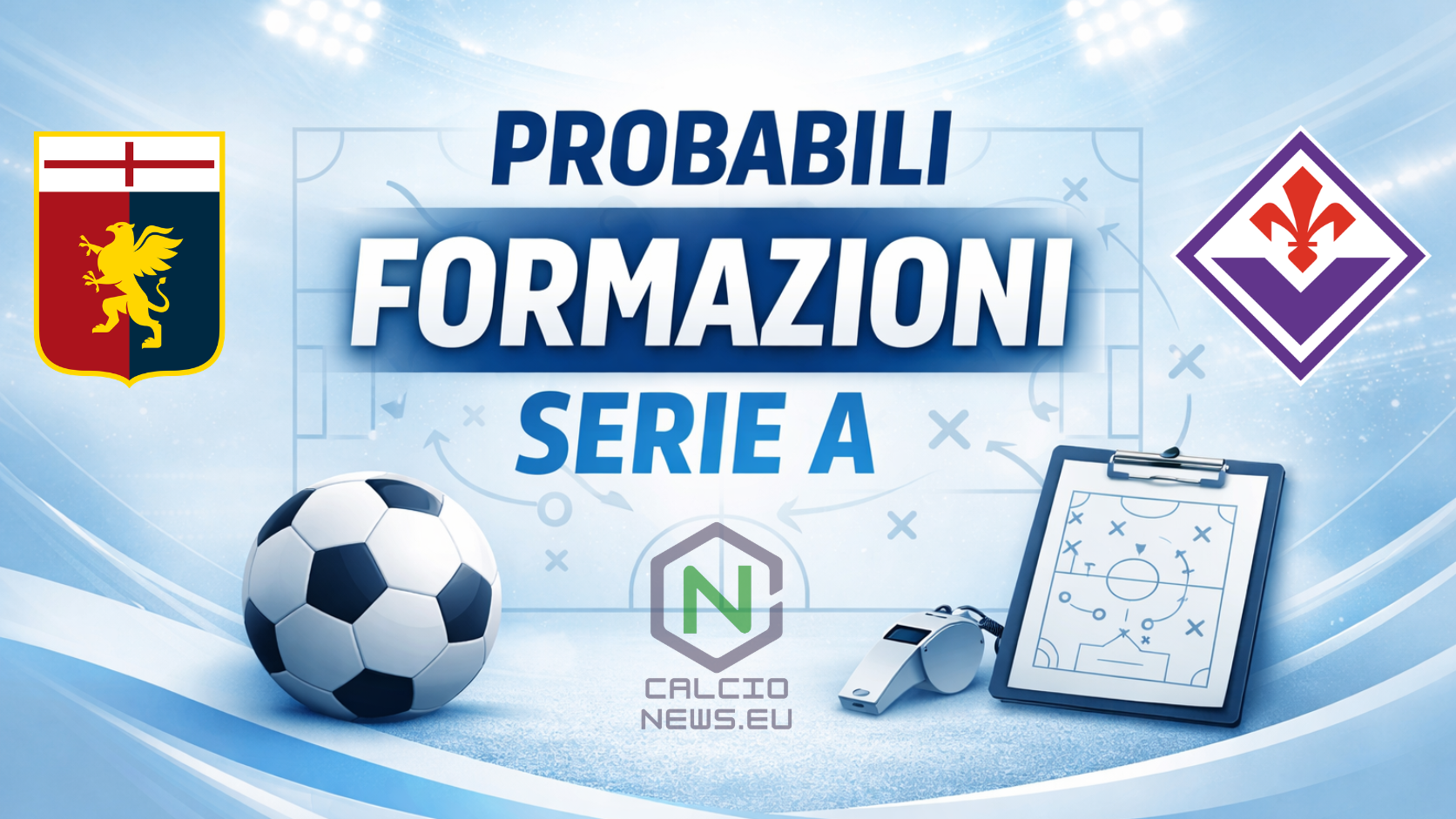 Le probabili formazioni di Genoa Fiorentina: dubbio Sow, Gonçalves dal 1′?