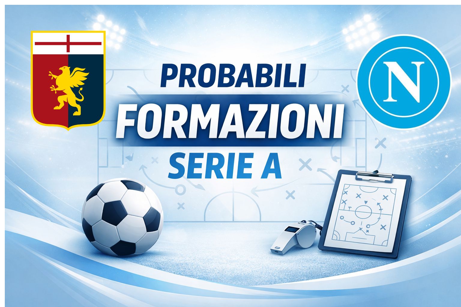 Genoa Napoli: le probabili formazioni della prima di partenopei
