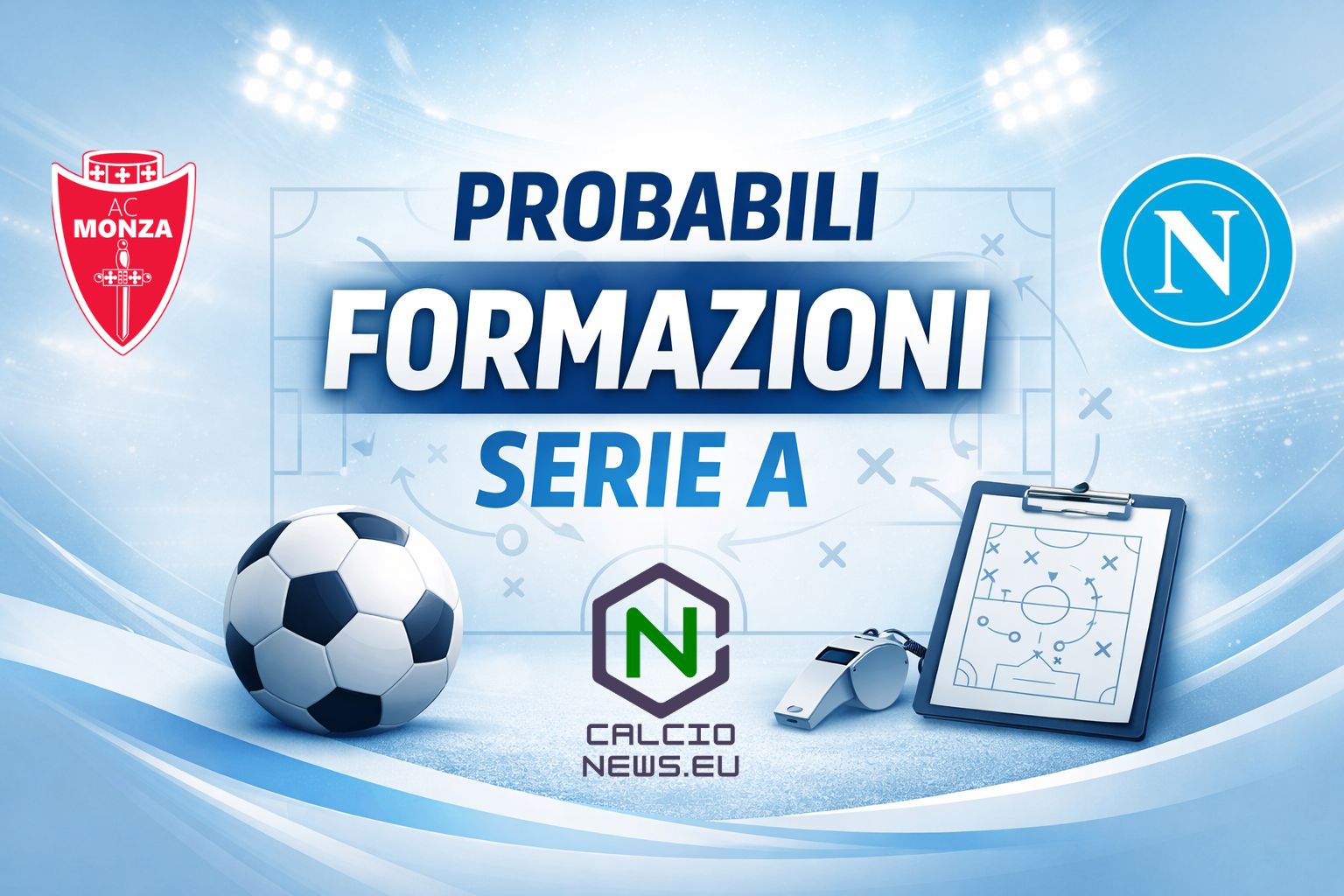 Monza Napoli: le probabili formazioni del match infrasettimanale