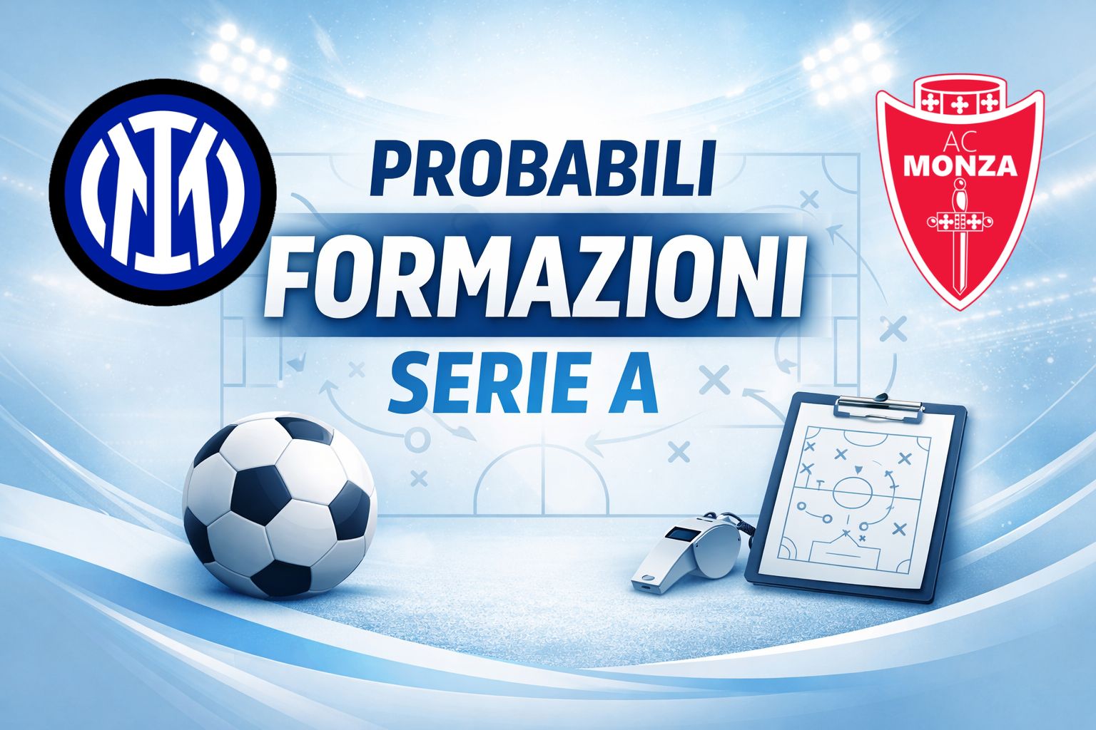 Inter Monza, si parte: le probabili formazioni