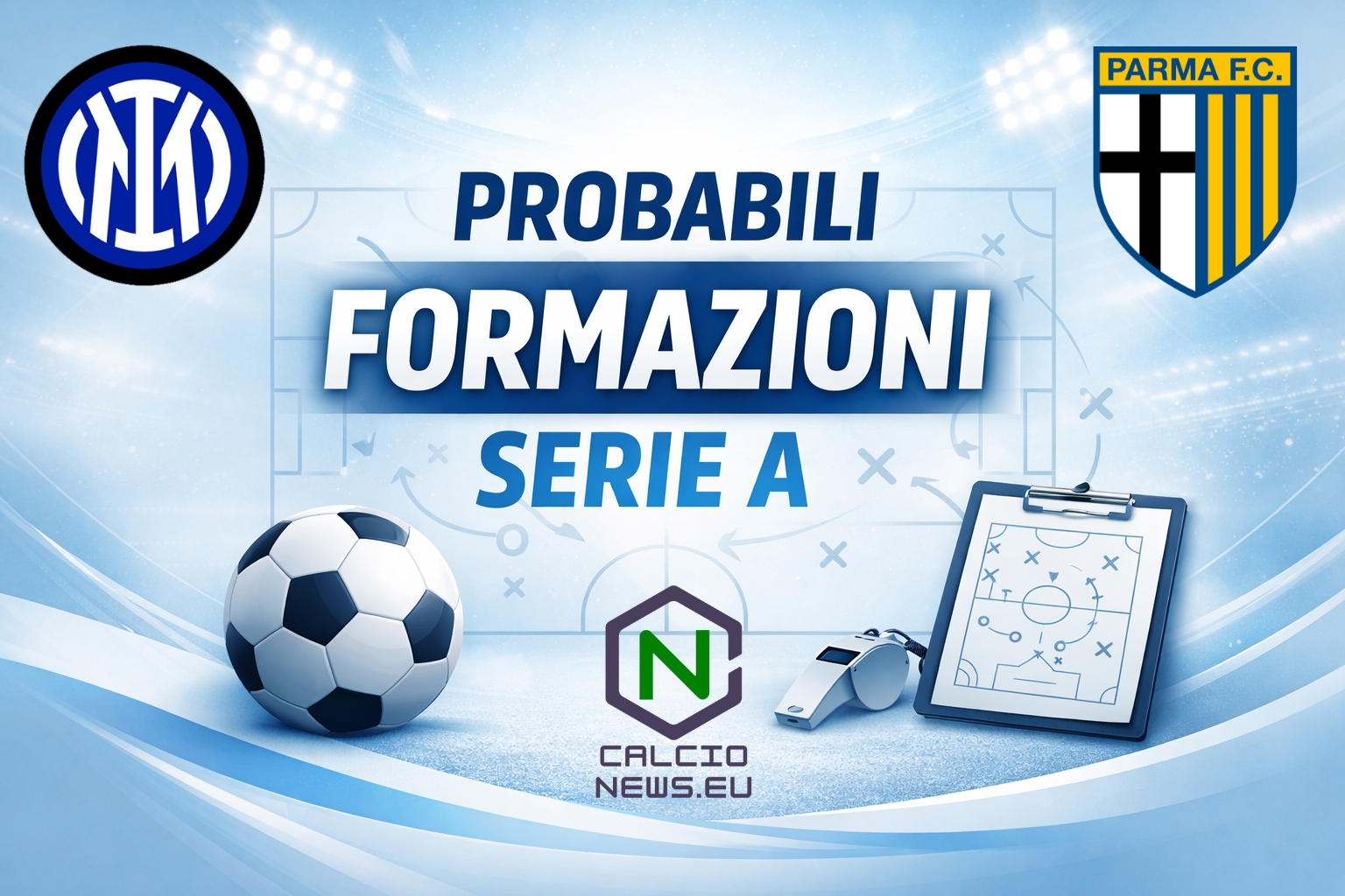 Le probabili formazioni di Inter Parma