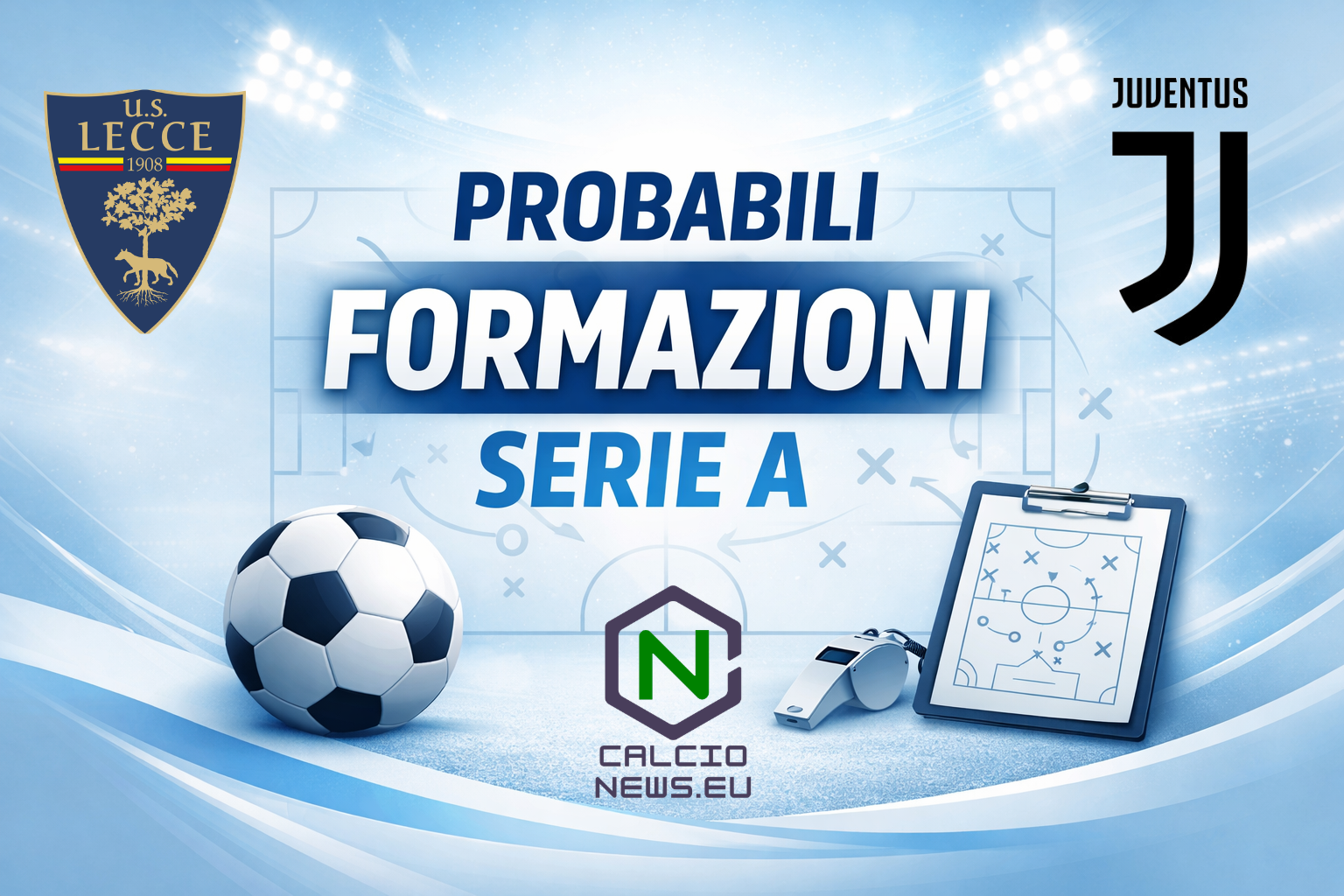 Probabili formazioni Lecce Juventus: Spalletti ha gli uomini contati