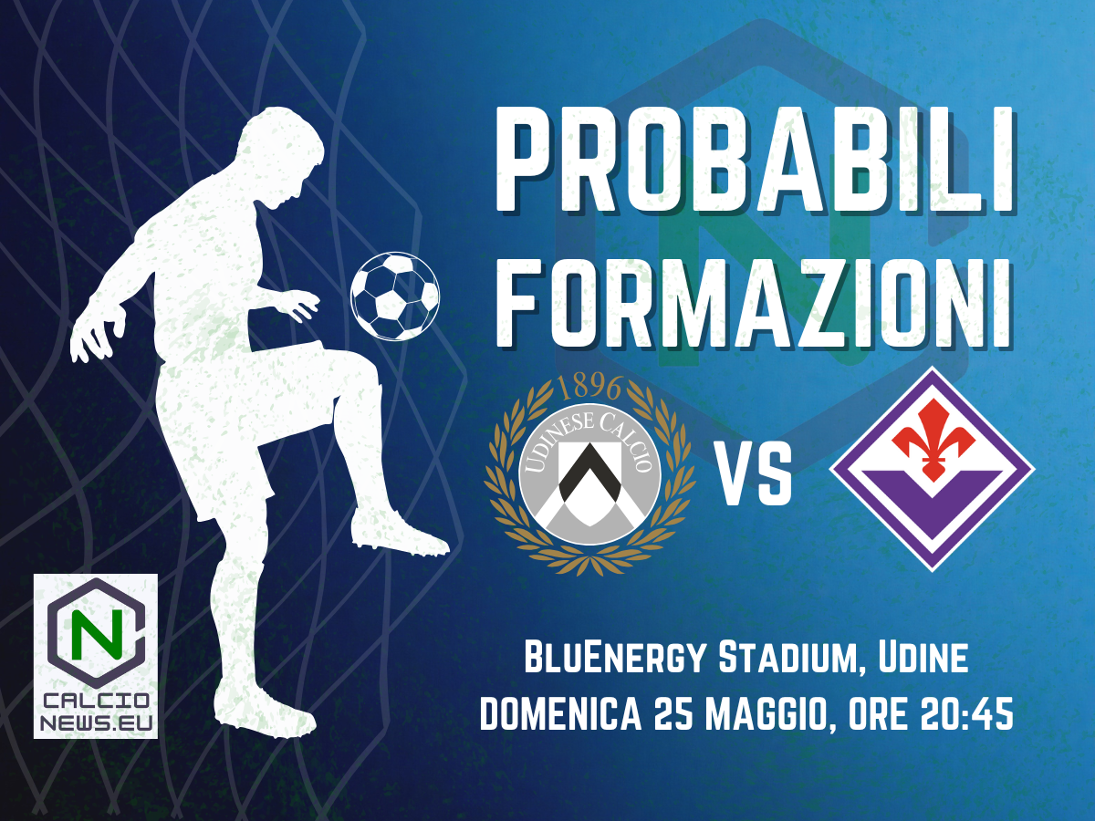 Serie A, le probabili formazioni di Udinese Fiorentina