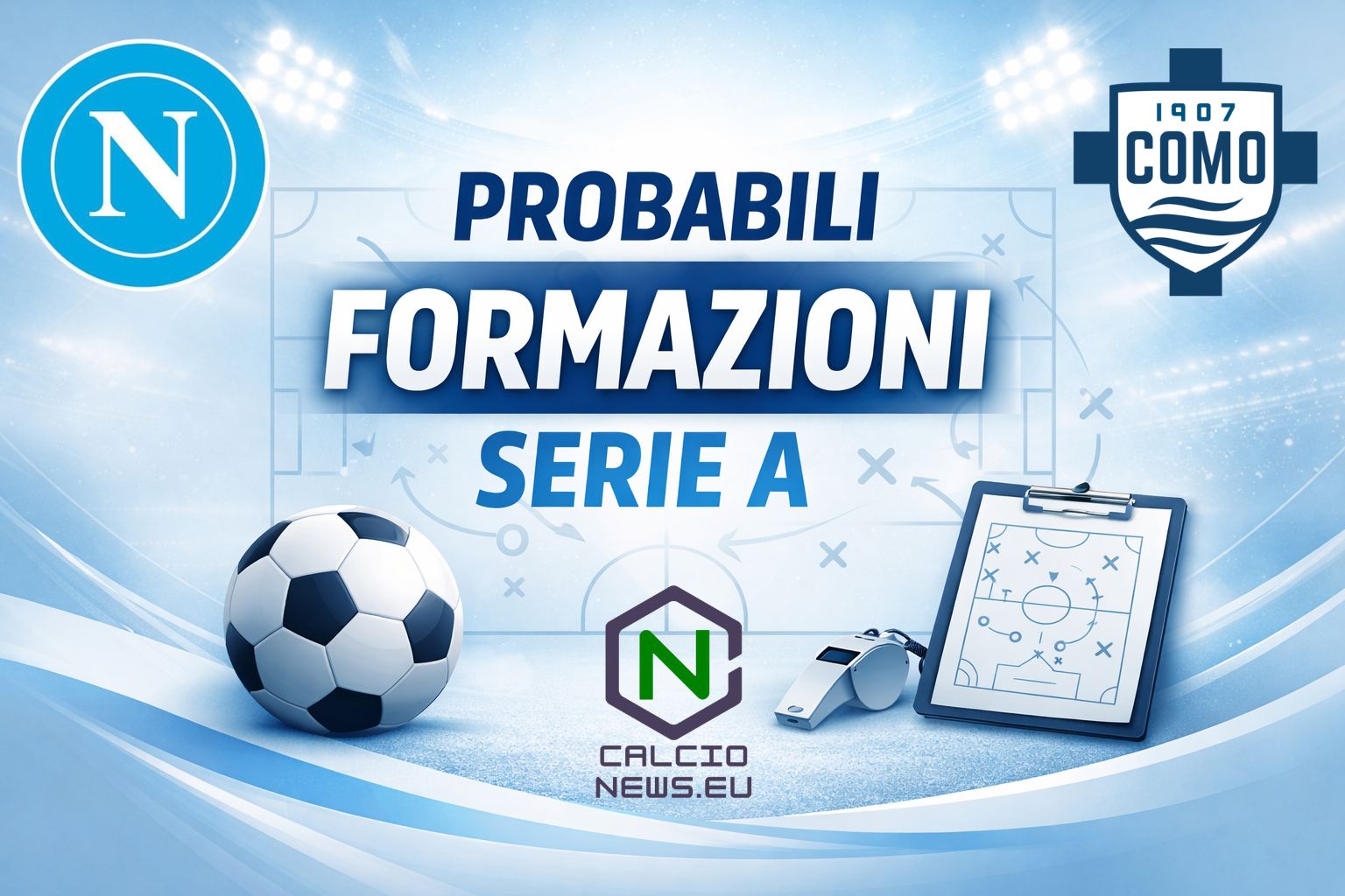 Le probabili formazioni di Napoli Como, big match della seconda giornata