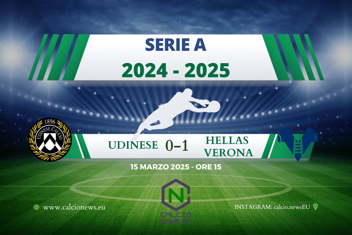 Serie A, Udinese Hellas Verona 0-1: Duda segna il gol decisivo