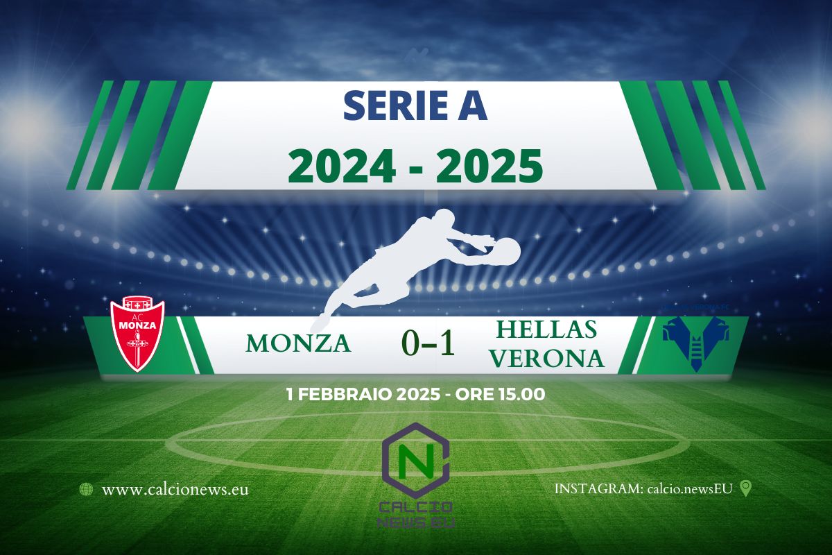 Basta un gol al Verona contro il Monza: il tabellino del match