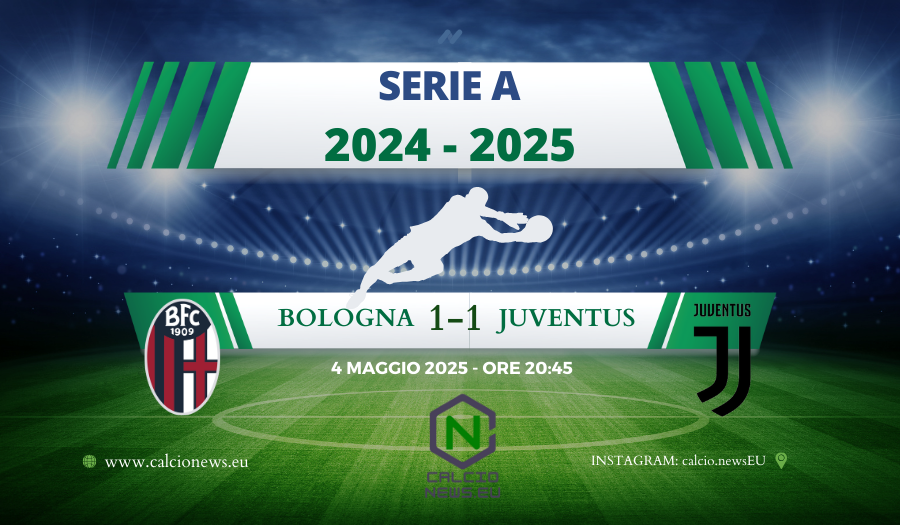 Serie A, Bologna Juventus 1-1: in quattro per un posto Champions