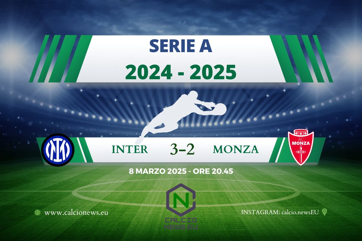 Serie A, l’Inter soffre ma rimonta il Monza e vince 3-2