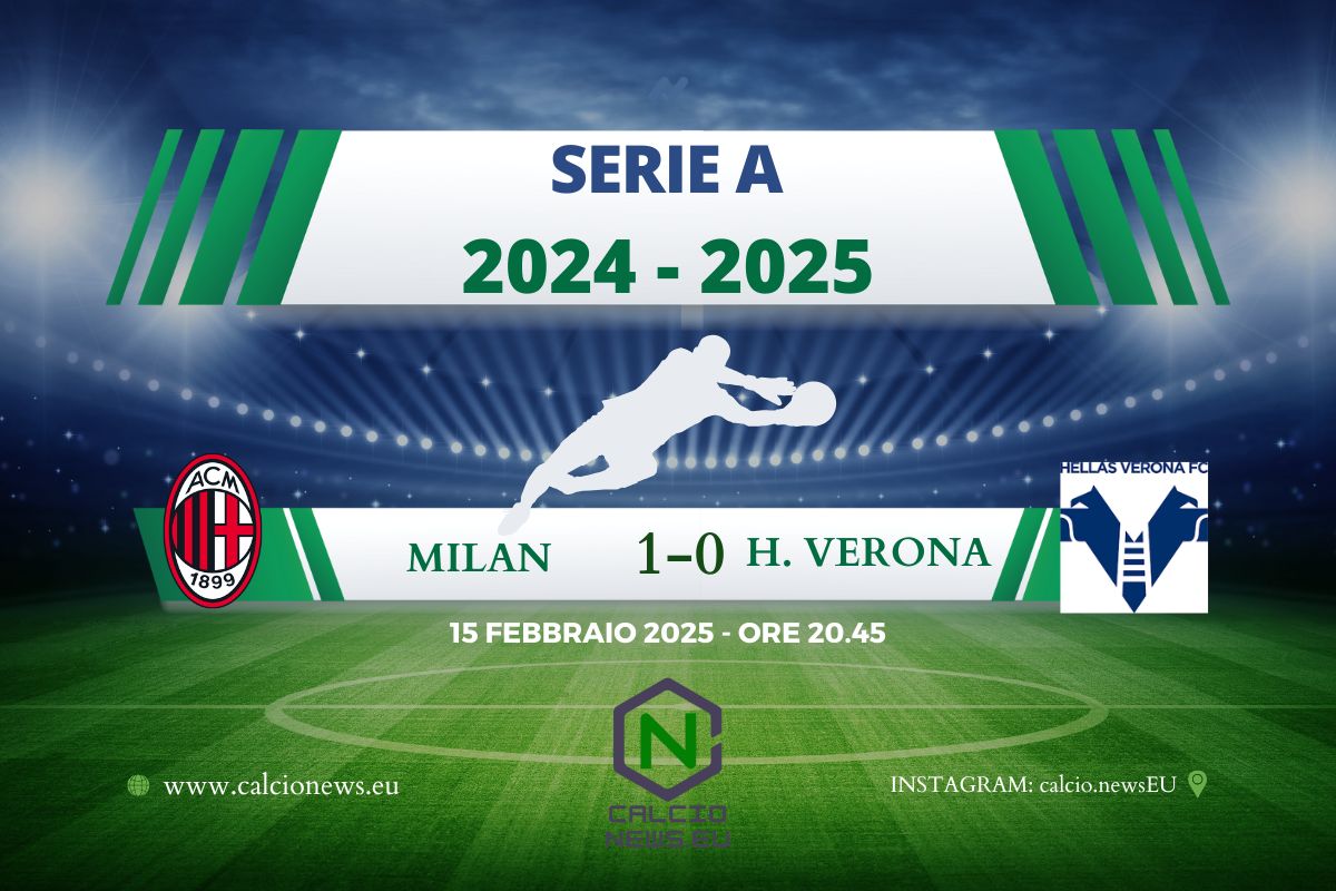 Serie A, Milan Hellas Verona: la decide Gimenez al 75′