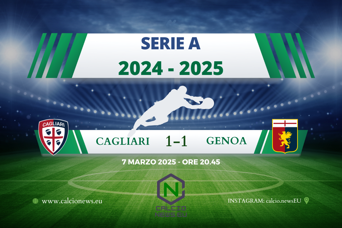 Serie A, Cagliari Genoa 1-1: a Viola risponde Cornet