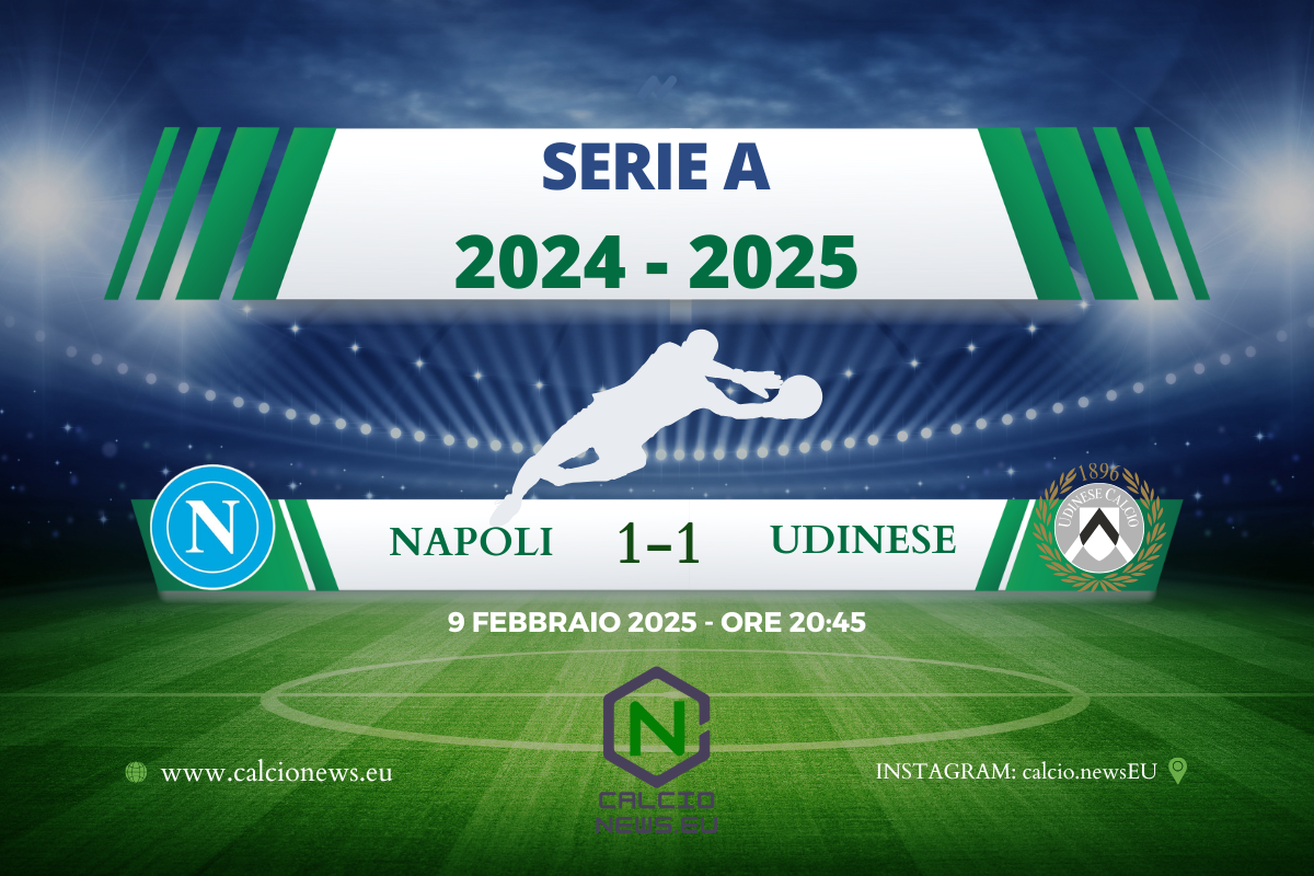 Serie A, Napoli Udinese 1-1: Ekkelenkamp risponde a McTominay