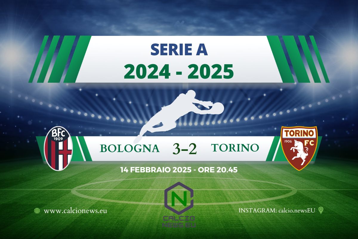 Serie A, il Bologna ribalta il Torino e vince con un pirotecnico 3-2