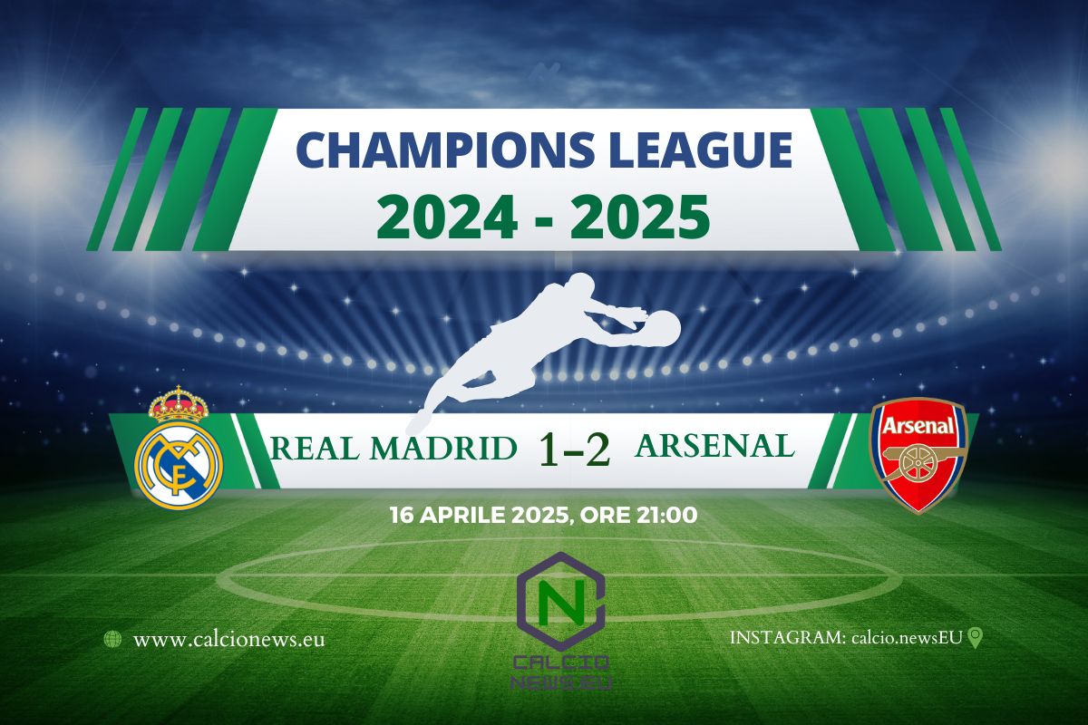 Champions League, l’Arsenal batte 1-2 il Real Madrid e vola in semifinale