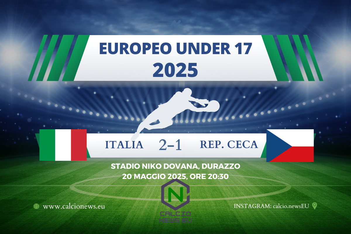 Europeo U17, Italia Rep. Ceca 2-1: buona la prima per gli Azzurrini