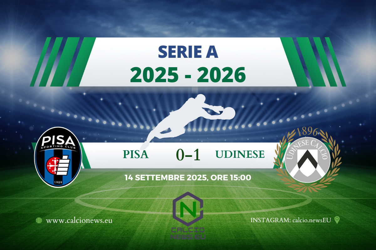 Serie A, Pisa Udinese 0-1: Iker Bravo regala la seconda vittoria di fila ai bianconeri