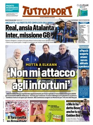 Prima pagina Tuttosport (10 dicembre 2024)