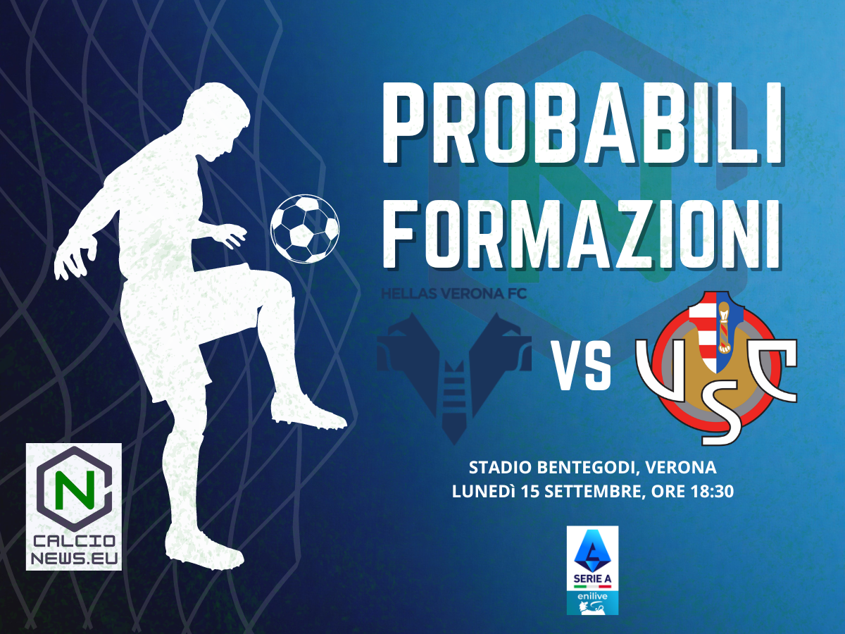 Serie A, le probabili formazioni di Hellas Verona Cremonese