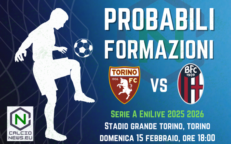 Serie A, probabili formazioni Torino-Bologna