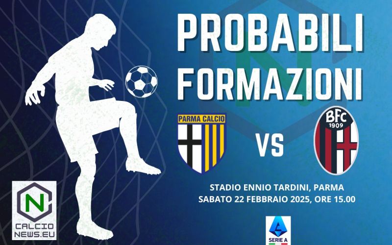 Serie A, le probabili formazioni di Parma Bologna