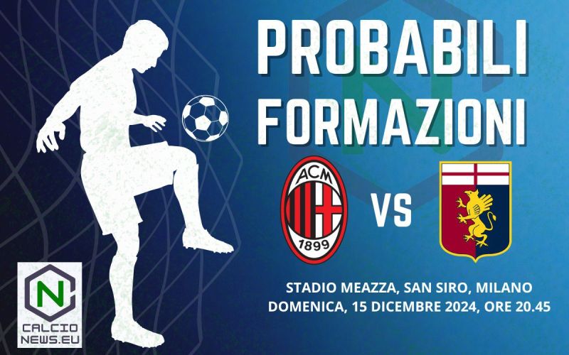 Serie A, le probabili formazioni di Milan-Genoa: Theo sì o Theo no?