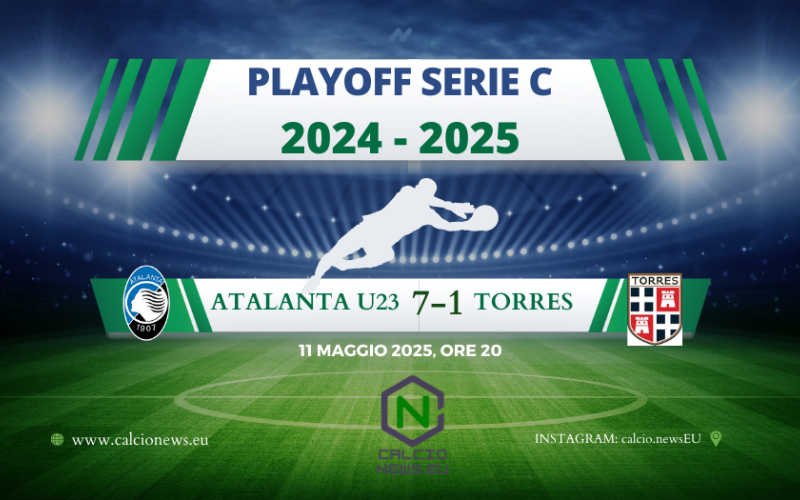 Playoff Serie C, Atalanta U 23-Torres 7-1: clamorosa prestazione dei nerazzurri!