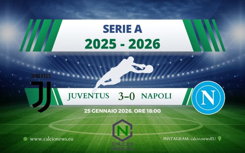 Serie A, Juventus-Napoli 3-0: bianconeri sugli scudi, sprofondo azzurro