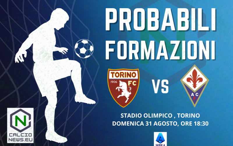 Serie A, le probabili formazioni di Torino Fiorentina