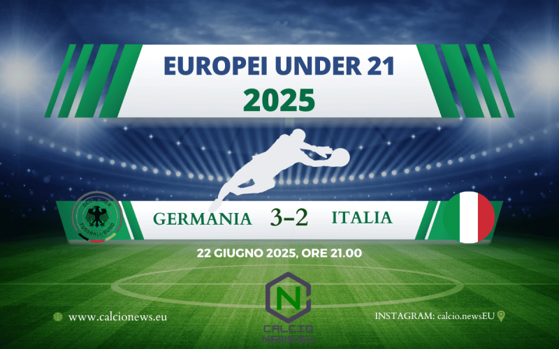 Europei Under 21: il tabellino di Germania Italia