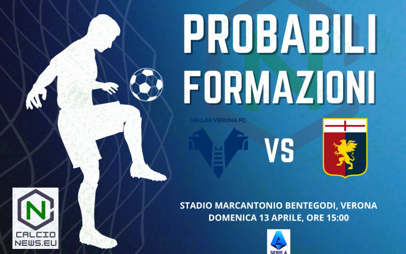 Serie A, le probabili formazioni di Hellas Verona Genoa