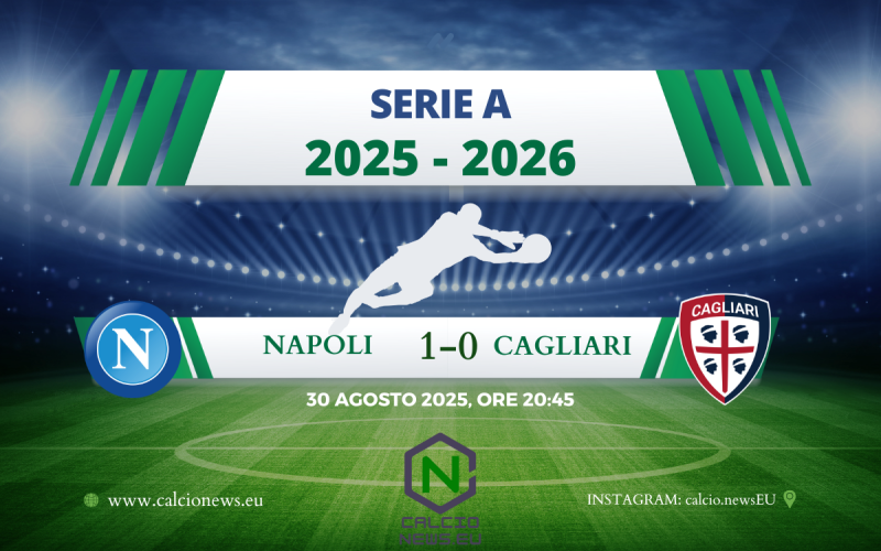 Serie A, Napoli-Cagliari 1-0: guizzo finale di Anguissa al 95′