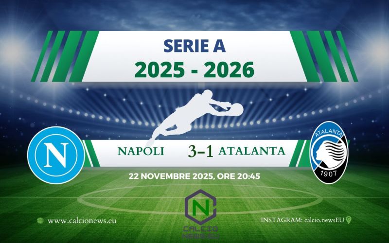 Serie A, Napoli-Atalanta 3-1: Conte ritrova la vittoria, Neres trascina gli azzurri
