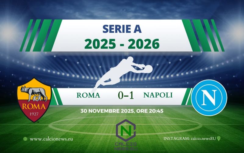Serie A, Roma-Napoli 0-1: Neres stende i giallorossi, azzurri primi
