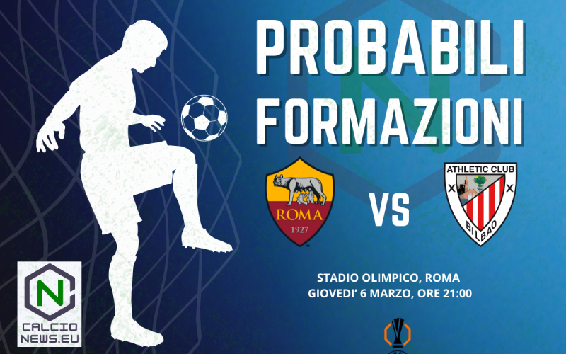 Europa League, probabili formazioni Roma Athletic Bilbao: squalificato Paredes