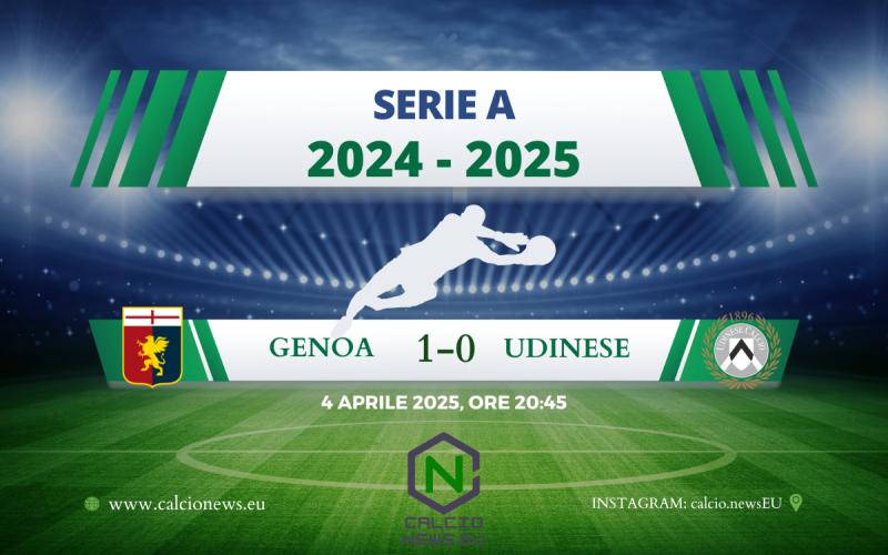 Serie A, Genoa Udinese 1-0: festeggia il Grifone, al Ferraris la decide Zanoli