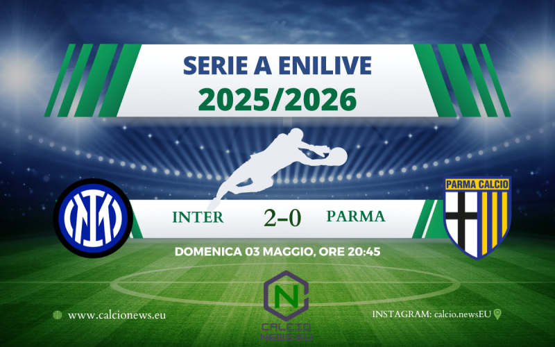 Inter-Parma 2-0: i Nerazzurri sono campioni d’Italia per la 21a volta!