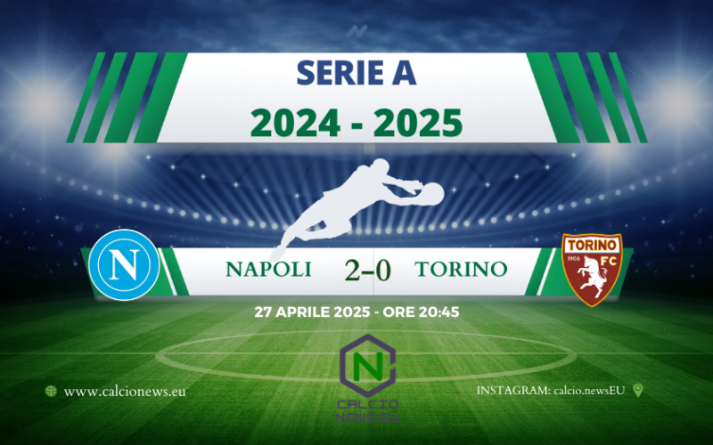 Serie A, Napoli Torino 2-0: azzurri soli in testa alla classifica